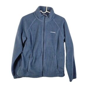Columbia Unisex Adult's Large Blue Long Sleeve Zip Up‎ Jacket